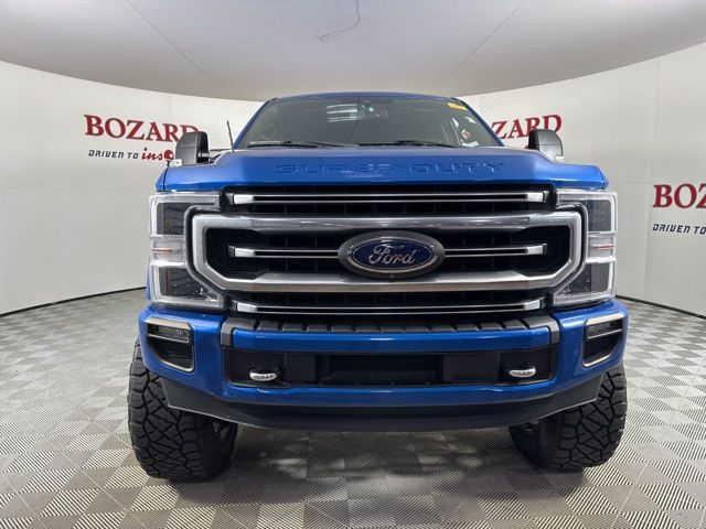 2020 Blue Ford F-250SD Platinum 4X4 Truck
