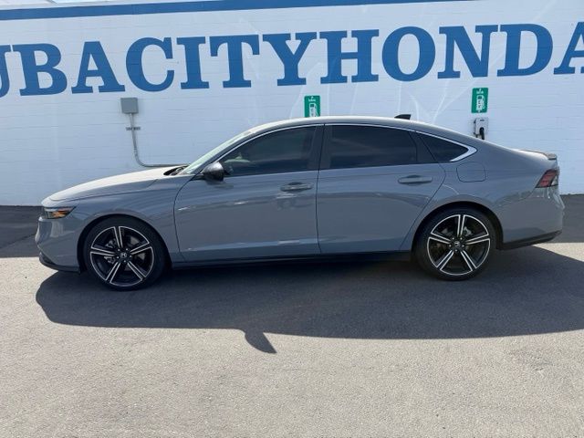 Urban Gray Pearl 2025 Honda Accord Hybrid Sedan Front-Wheel Drive Continuously Variable Transmission