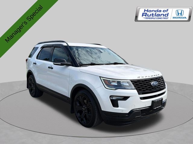 White Platinum Clearcoat Metallic 2019 Ford Explorer SUV / Crossover All-Wheel Drive 6-Speed Automatic