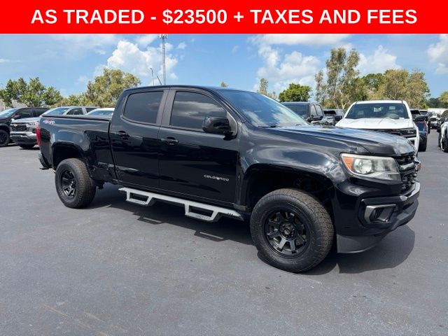Black 2022 Chevrolet Colorado Pickup Truck Four-Wheel Drive 8-Speed Automatic