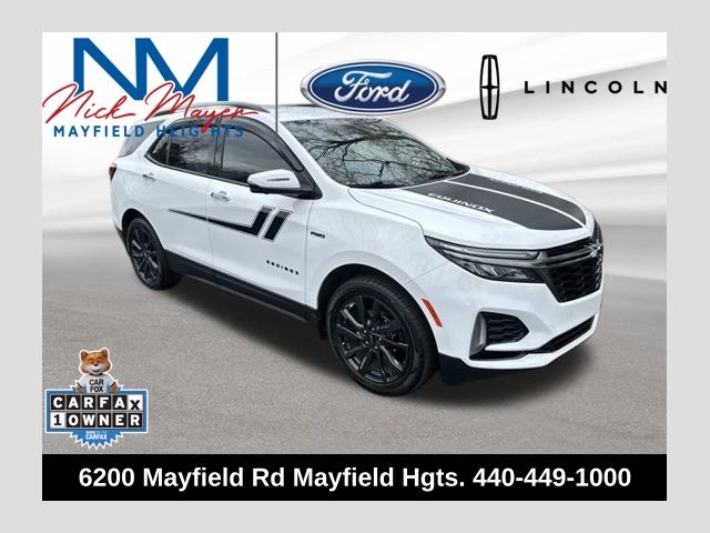 Summit White 2022 Chevrolet Equinox RS with 1RS AWD SUV / Crossover Four-Wheel Drive 6-Speed Automatic Overdrive