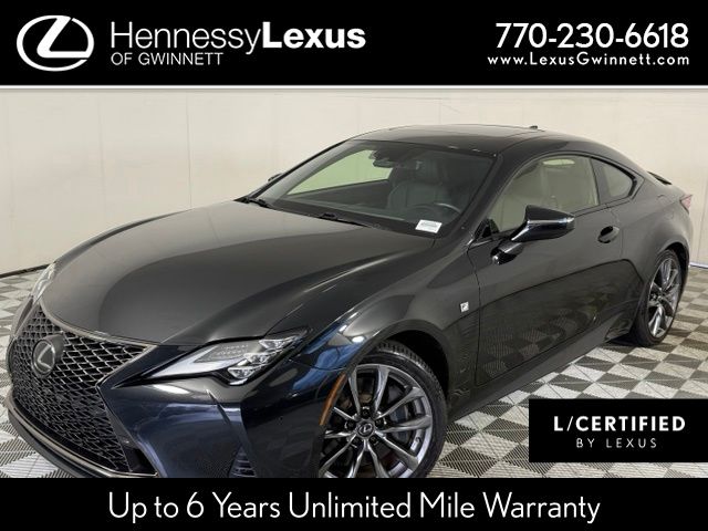 Black (Caviar) 2022 Lexus RC Coupe Rear-Wheel Drive 8-Speed Automatic