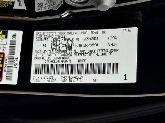 New 2026 Toyota Tundra Truck