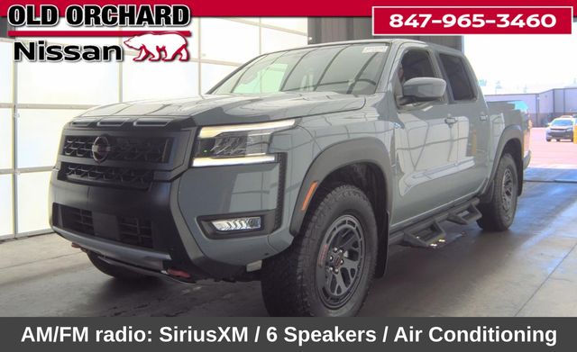 Boulder Gray Pearl 2025 Nissan Frontier PRO-4X Crew Cab 4WD Pickup Truck Four-Wheel Drive 9-Speed Automatic Overdrive
