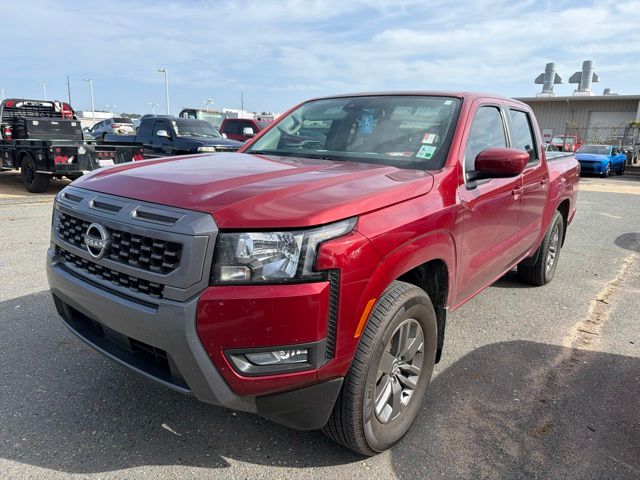 Cardinal Red Metallic 2025 Nissan Frontier Pickup Truck 4X2 9-Speed Automatic Overdrive