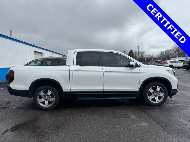Platinum White Pearl 2024 Honda Ridgeline RTL AWD Pickup Truck All-Wheel Drive 9-Speed Automatic