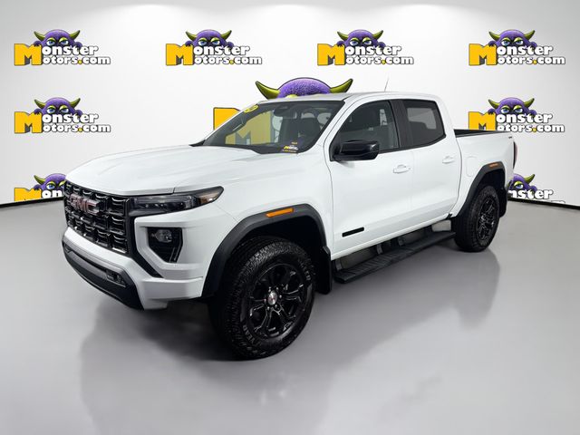 White 2024 GMC Canyon Elevation Crew Cab 4WD Pickup Truck Four-Wheel Drive 8-Speed Automatic