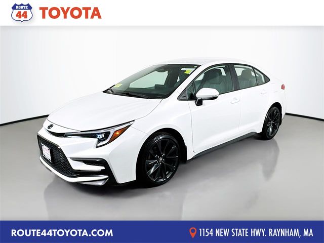 Pearl 2024 Toyota Corolla SE FWD Sedan Front-Wheel Drive Continuously Variable Transmission