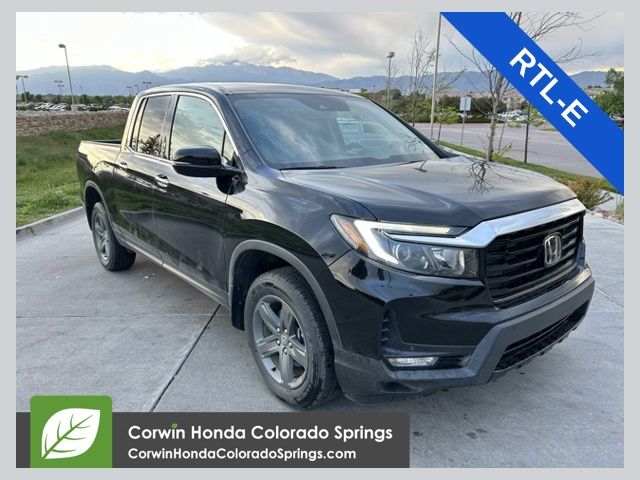 Crystal Black Pearl 2023 Honda Ridgeline Pickup Truck All-Wheel Drive 9-Speed Automatic