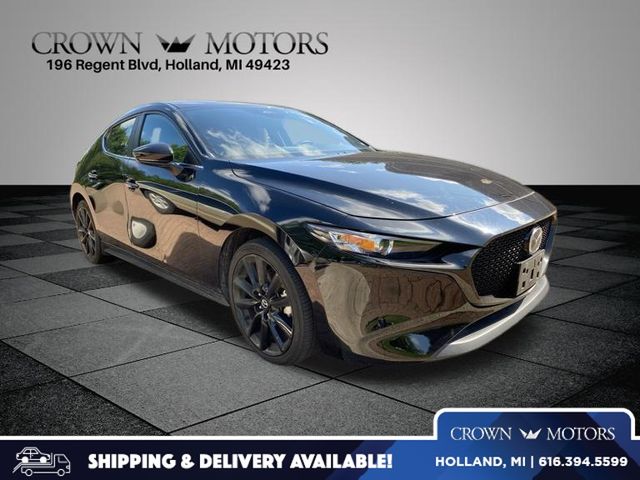 Jet Black 2024 Mazda MAZDA3 Hatchback Front-Wheel Drive 6-Speed Automatic