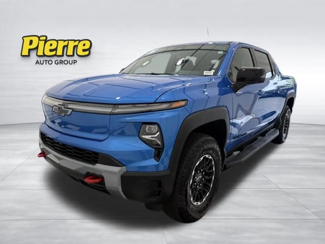 Riptide Blue 2026 Chevrolet Silverado EV Trail Boss Crew Cab (Max Range) e4WD Pickup Truck All-Wheel Drive 1-Speed Automatic