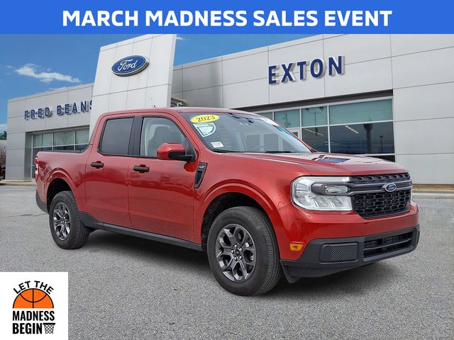Chili Pepper Red 2023 Ford Maverick XLT SuperCrew FWD Pickup Truck Front-Wheel Drive Continuously Variable Transmission