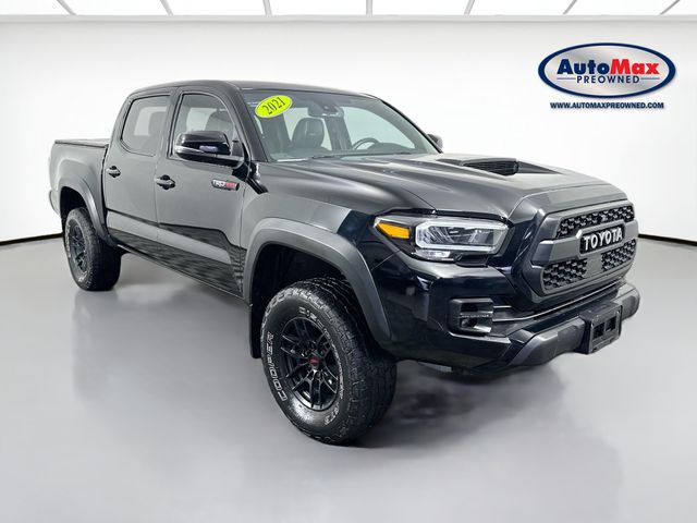 Midnight Black Metallic 2021 Toyota Tacoma TRD Pro Double Cab 4WD Pickup Truck Four-Wheel Drive 6-Speed Automatic