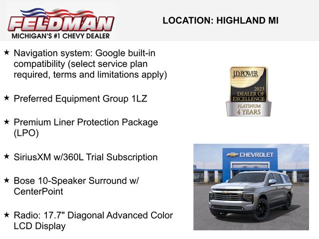 New 2025 Chevrolet Suburban For Sale in Livonia, MI