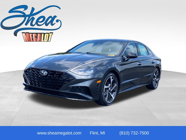 Portofino Gray 2023 Hyundai Sonata Sedan Front-Wheel Drive 8-Speed Automatic