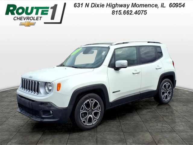 Alpine White 2016 Jeep Renegade Limited SUV / Crossover Front-Wheel Drive 9-Speed Automatic