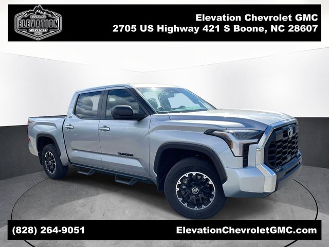 Celestial Silver Metallic 2024 Toyota Tundra SR5 CrewMax Cab 4WD Pickup Truck Four-Wheel Drive Automatic