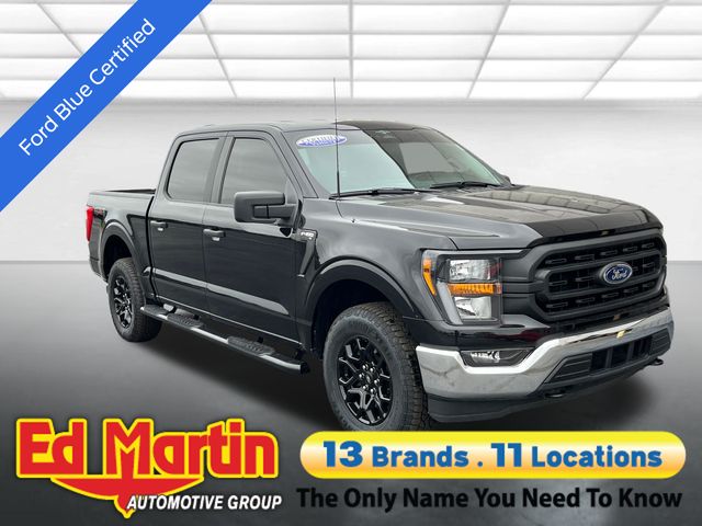 Black Metallic 2023 Ford F-150 XL SuperCrew 4WD Pickup Truck Four-Wheel Drive Automatic