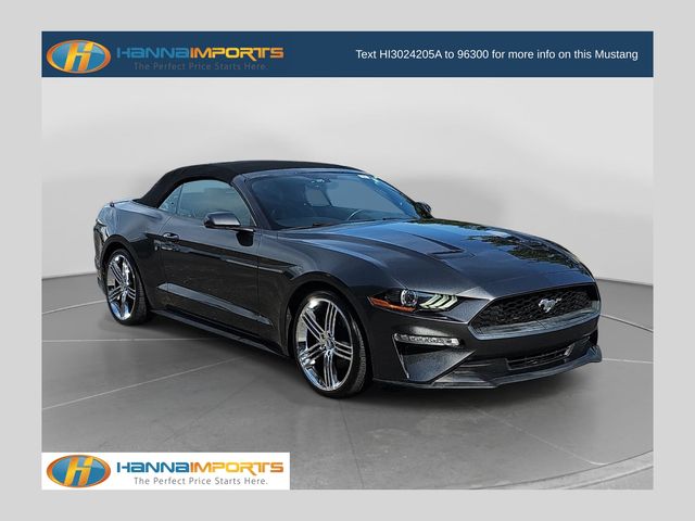 Gray (Magnetic) 2018 Ford Mustang Convertible Rear-Wheel Drive Automatic