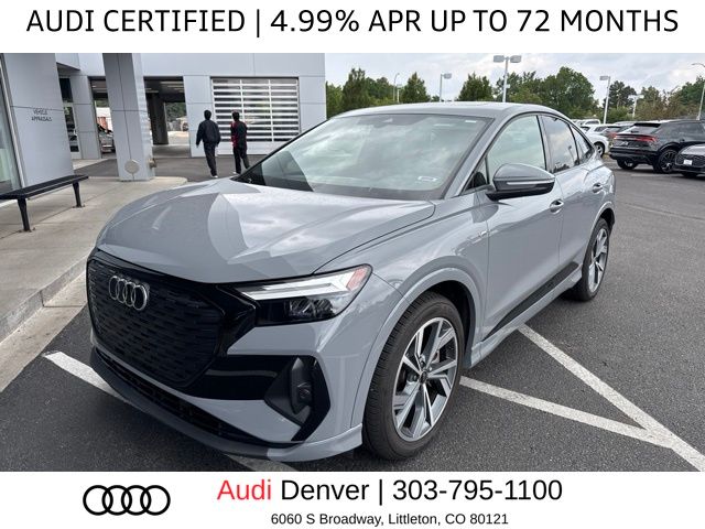 Pebble Gray 2024 Audi Q4 e-tron Sportback Sedan All-Wheel Drive Automatic