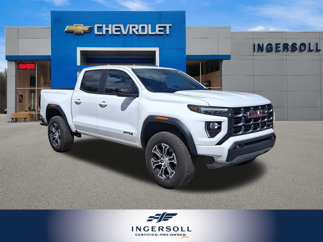 Summit White 2025 GMC Canyon Pickup Truck Four-Wheel Drive 8-Speed Automatic