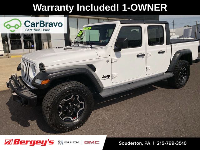 Bright White Clearcoat 2020 Jeep Gladiator Pickup Truck Four-Wheel Drive 8-Speed Automatic