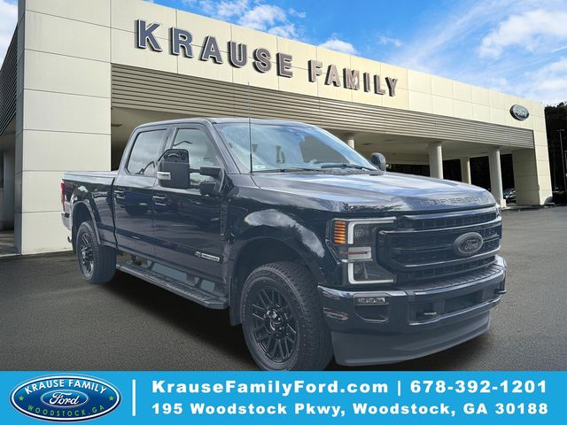 Blue Metallic 2022 Ford F-250 Super Duty Pickup Truck Four-Wheel Drive Automatic