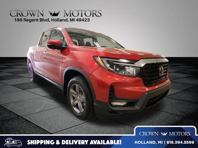 Radiant Red Metallic II 2023 Honda Ridgeline RTL-E AWD Pickup Truck All-Wheel Drive 9-Speed Automatic