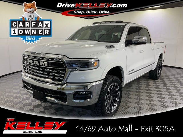 Bright White Clearcoat 2025 RAM 1500 Pickup Truck Four-Wheel Drive 8-Speed Automatic