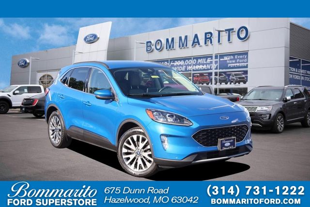 Blue Metallic 2020 Ford Escape Titanium AWD SUV / Crossover All-Wheel Drive 8-Speed Automatic