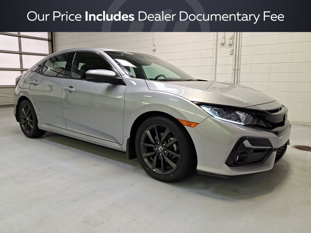 Silver 2020 Honda Civic Hatchback Hatchback Front-Wheel Drive Continuously Variable Transmission