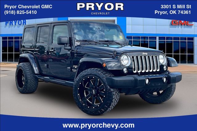 Black Clearcoat 2018 Jeep Wrangler JK Unlimited Sahara 4WD SUV / Crossover Four-Wheel Drive 5-Speed Automatic