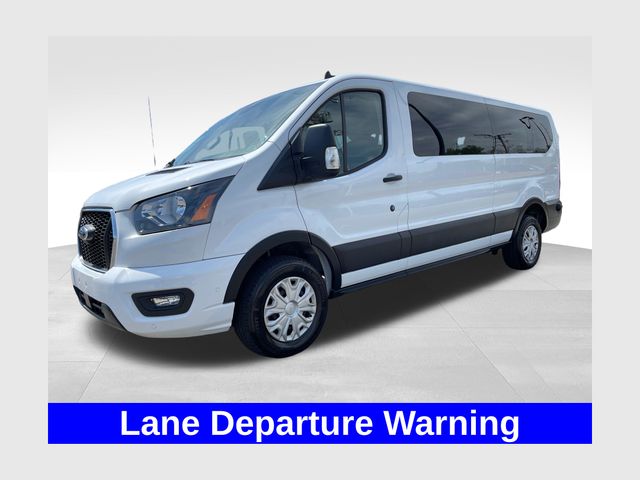 Oxford White 2024 Ford Transit Passenger 350 XLT Low Roof LB RWD Van Rear-Wheel Drive