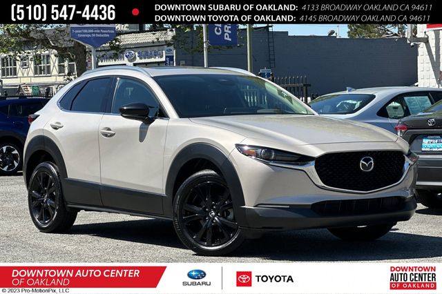 Gray (Platinum Quartz Metallic) 2024 Mazda CX-30 2.5 Turbo Premium AWD SUV / Crossover All-Wheel Drive 6-Speed Automatic