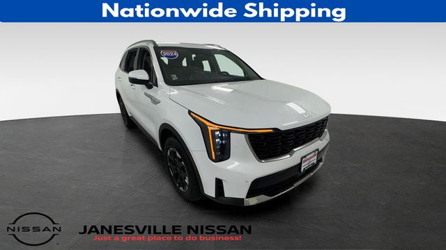 Glacial White Pearl 2024 Kia Sorento S AWD SUV / Crossover All-Wheel Drive 8-Speed Automatic