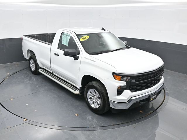 Summit White 2025 Chevrolet Silverado 1500 Work Truck Regular Cab LB RWD Pickup Truck 4X2 Automatic