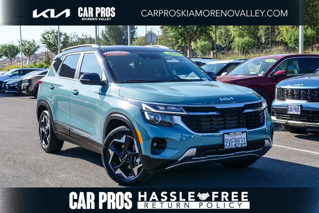 Pluton Blue/Black Roof 2025 Kia Seltos SUV / Crossover Front-Wheel Drive Continuously Variable Transmission