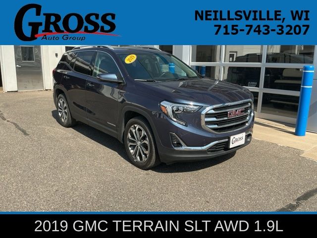 Blue 2019 GMC Terrain SLT AWD SUV / Crossover Four-Wheel Drive 9-Speed Automatic