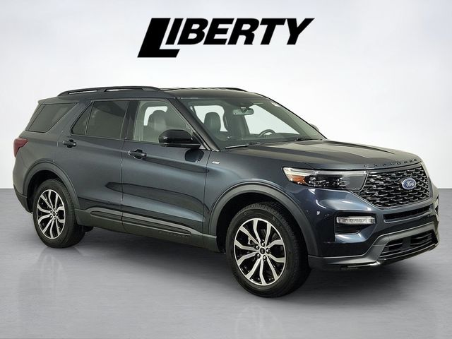 Blue Metallic 2022 Ford Explorer SUV / Crossover All-Wheel Drive Automatic