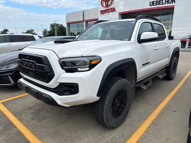 White 2023 Toyota Tacoma Pickup Truck Four-Wheel Drive 6-Speed Automatic