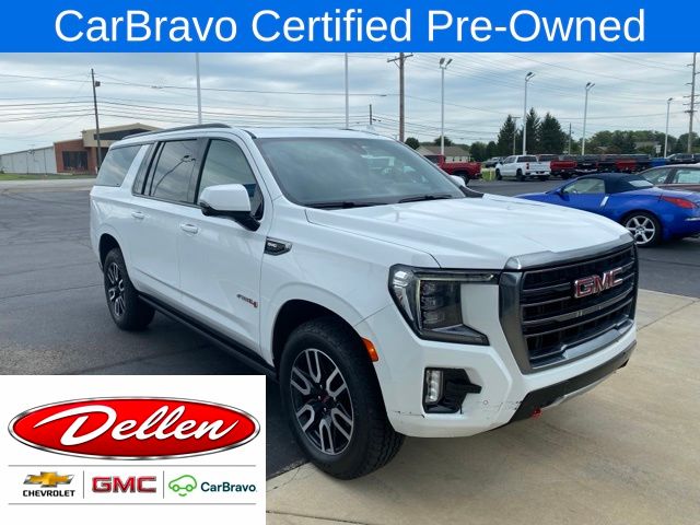 Summit White 2021 GMC Yukon XL SUV / Crossover Four-Wheel Drive 