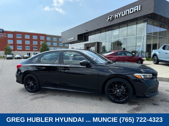Crystal Black Pearl 2024 Honda Civic Sedan Front-Wheel Drive Continuously Variable Transmission