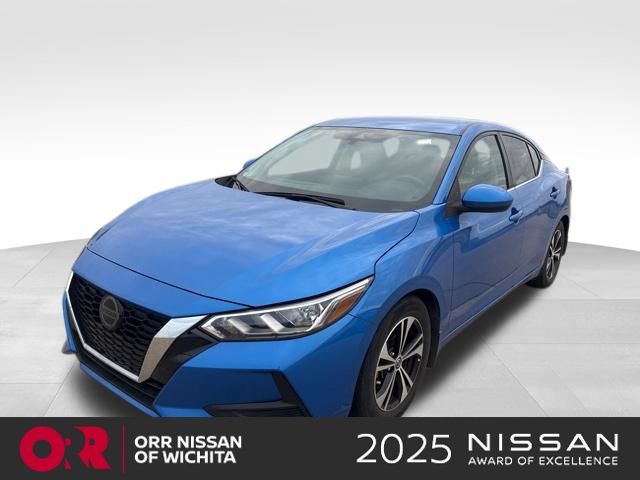 Electric Blue Metallic 2021 Nissan Sentra SV FWD Sedan Front-Wheel Drive Continuously Variable Transmission
