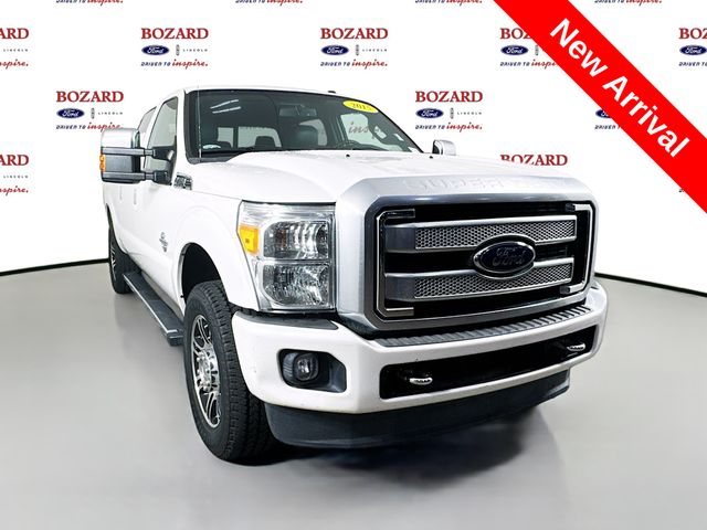 2015 White Platinum Metallic Tri-Coat Ford Super Duty F-250 SRW Platinum 4X4 Truck