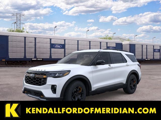 Star White Metallic Tri-Coat 2026 Ford Explorer SUV / Crossover All-Wheel Drive Automatic
