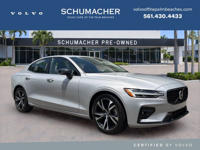 Silver Dawn Metallic 2023 Volvo S60 Sedan All-Wheel Drive Automatic