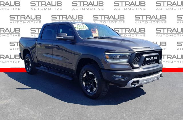 Gray (Granite Crystal Metallic Clearcoat) 2021 RAM 1500 Rebel Crew Cab 4WD Pickup Truck Four-Wheel Drive 8-Speed Automatic