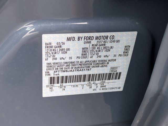 New 2026 Azure Gray Metallic Tri-Coat Ford XLT image 41