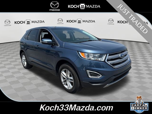 Blue Metallic 2018 Ford Edge SUV / Crossover All-Wheel Drive 6-Speed Automatic