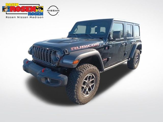 Black Clearcoat 2025 Jeep Wrangler Rubicon 4-Door 4WD SUV / Crossover Four-Wheel Drive 8-Speed Automatic
